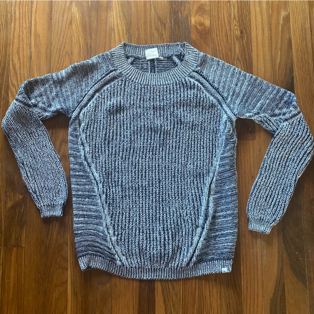 Rip Curl women’s “surf craft” blue and white cotton sweater size M.